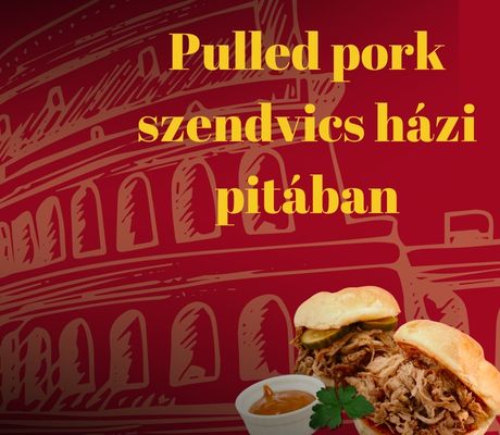 Pulled pork szendvics házi pitában